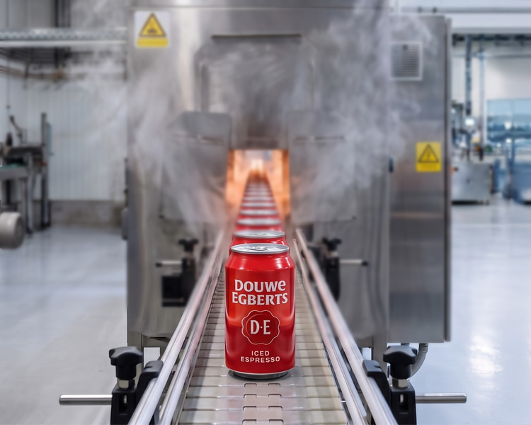 Douwe Egberts Iced Espresso productielijn